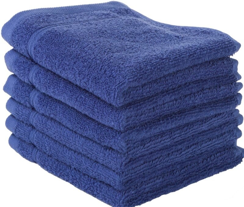 6 Piece 100% Cotton Washcloth Towel Set - Image 9